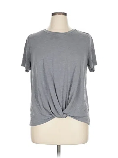 Pre-owned Green Envelope Short Sleeve T-shirt In Gray