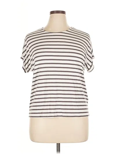 Pre-owned Green Envelope Short Sleeve T-shirt In Gray