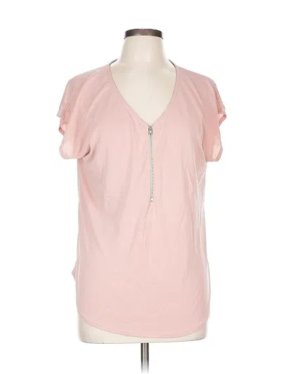 Pre-owned Green Envelope Short Sleeve T-shirt In Pink