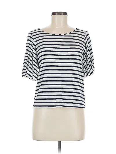 Pre-owned Green Envelope Short Sleeve T-shirt In White