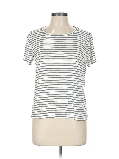 Pre-owned Green Envelope Short Sleeve T-shirt In White