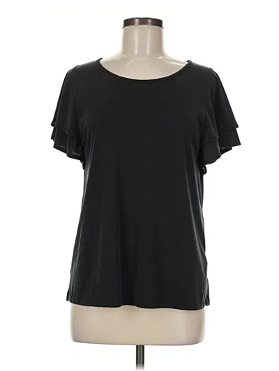 Pre-owned Green Envelope Short Sleeve T-shirt In Black