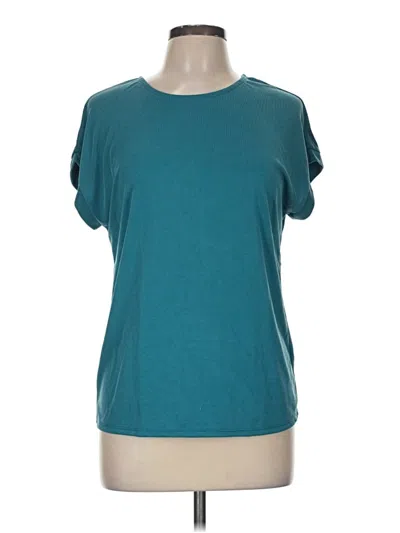 Pre-owned Green Envelope Short Sleeve T-shirt In Blue