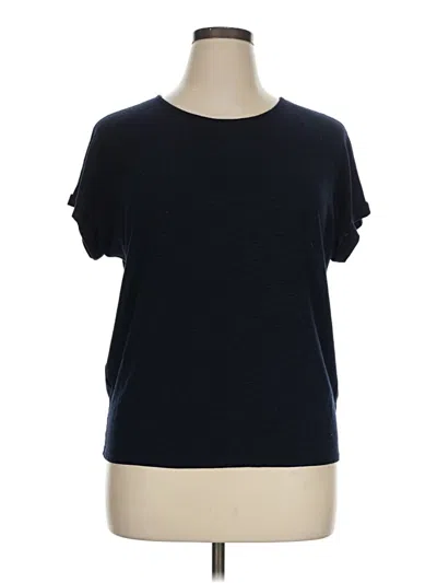 Pre-owned Green Envelope Short Sleeve T-shirt In Blue
