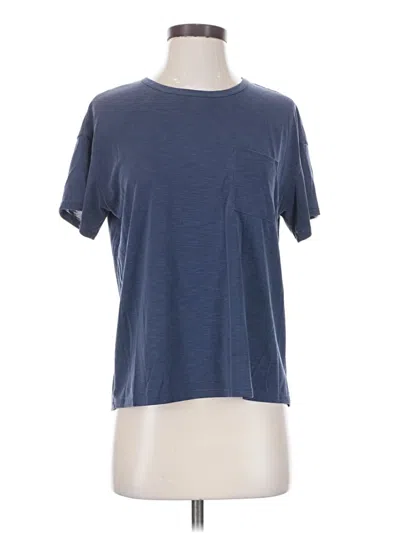 Pre-owned Green Envelope Short Sleeve T-shirt In Blue