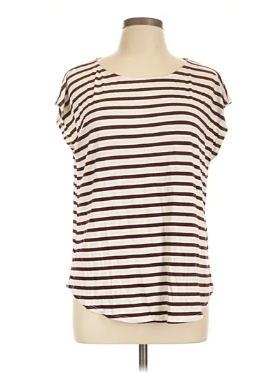 Pre-owned Green Envelope Short Sleeve T-shirt In Brown