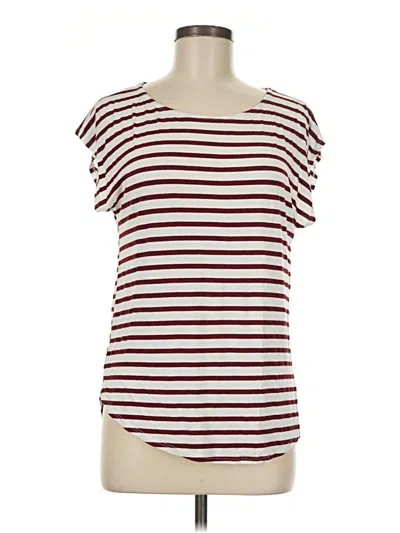 Pre-owned Green Envelope Short Sleeve T-shirt In Burgundy
