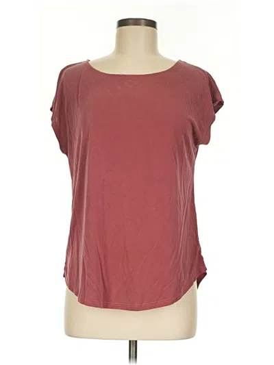 Pre-owned Green Envelope Short Sleeve T-shirt In Burgundy
