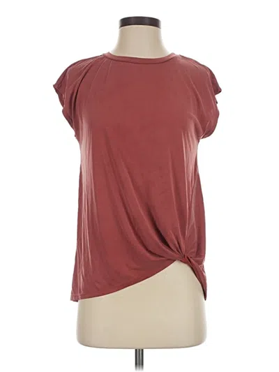 Pre-owned Green Envelope Short Sleeve T-shirt In Burgundy