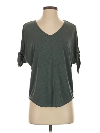 Pre-owned Green Envelope Short Sleeve T-shirt In Gray