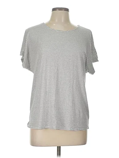 Pre-owned Green Envelope Short Sleeve T-shirt In Gray