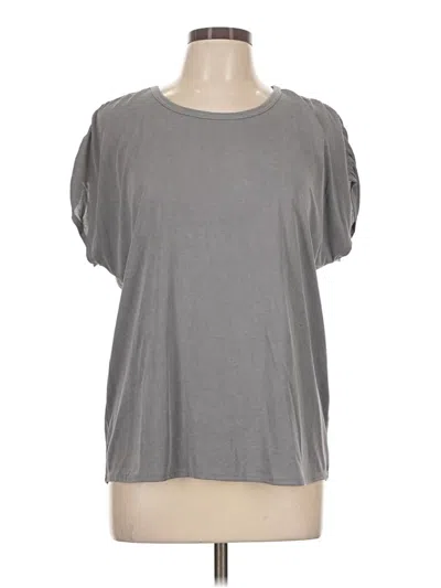 Pre-owned Green Envelope Short Sleeve T-shirt In Gray
