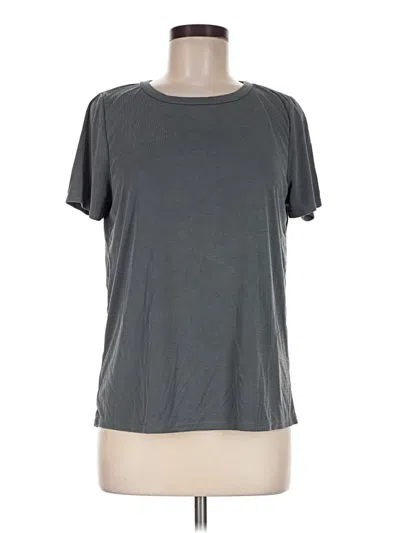 Pre-owned Green Envelope Short Sleeve T-shirt In Gray
