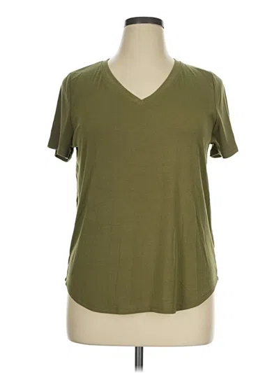 Pre-owned Green Envelope Short Sleeve T-shirt In Green