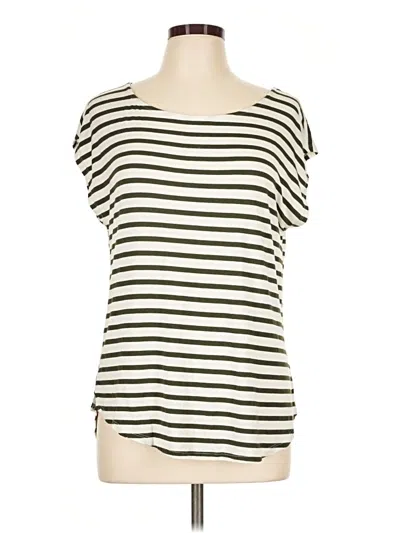 Pre-owned Green Envelope Short Sleeve T-shirt In Ivory