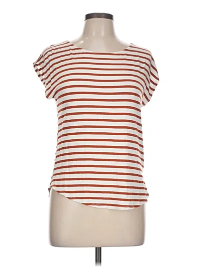 Pre-owned Green Envelope Short Sleeve T-shirt In Orange