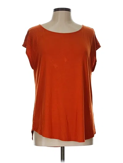 Pre-owned Green Envelope Short Sleeve T-shirt In Orange
