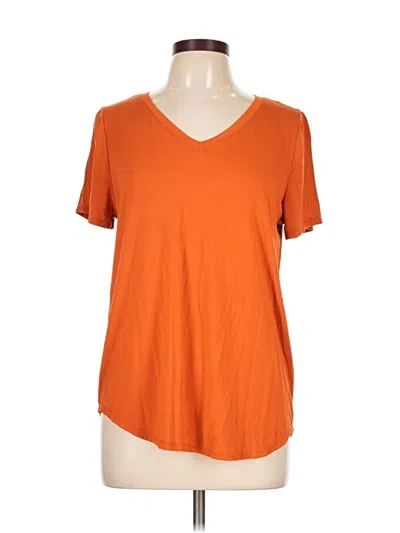 Pre-owned Green Envelope Short Sleeve T-shirt In Orange