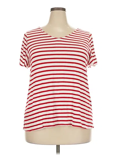 Pre-owned Green Envelope Short Sleeve T-shirt In Red