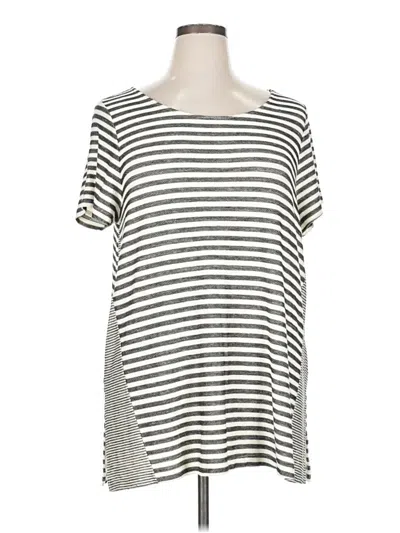 Pre-owned Green Envelope Short Sleeve T-shirt In Silver