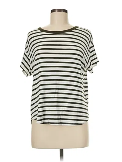 Pre-owned Green Envelope Short Sleeve T-shirt In Silver