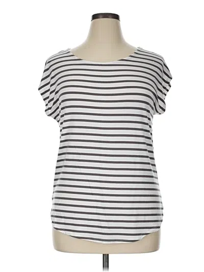 Pre-owned Green Envelope Short Sleeve T-shirt In Silver