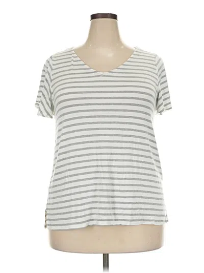 Pre-owned Green Envelope Short Sleeve T-shirt In Silver