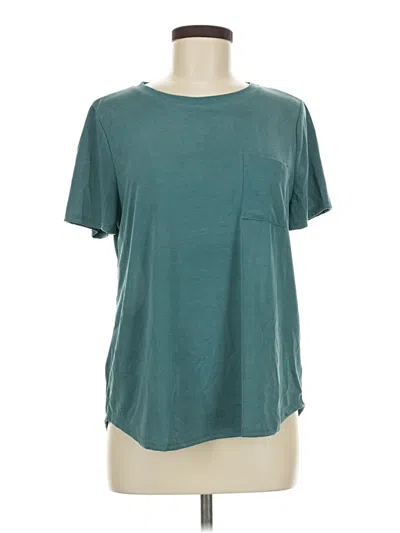 Pre-owned Green Envelope Short Sleeve T-shirt In Teal