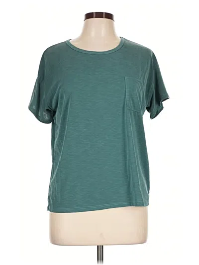 Pre-owned Green Envelope Short Sleeve T-shirt In Teal