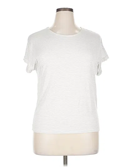 Pre-owned Green Envelope Short Sleeve T-shirt In White