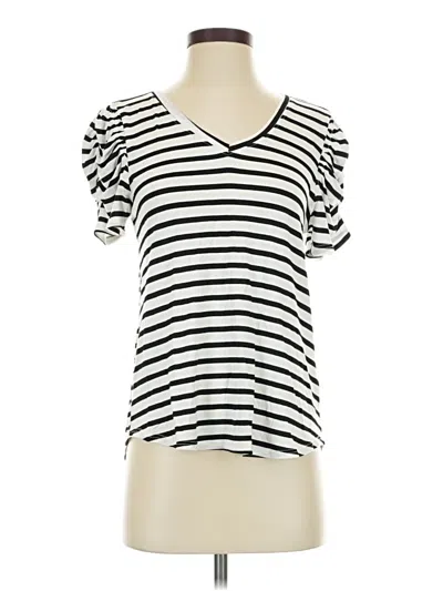 Pre-owned Green Envelope Short Sleeve T-shirt In White