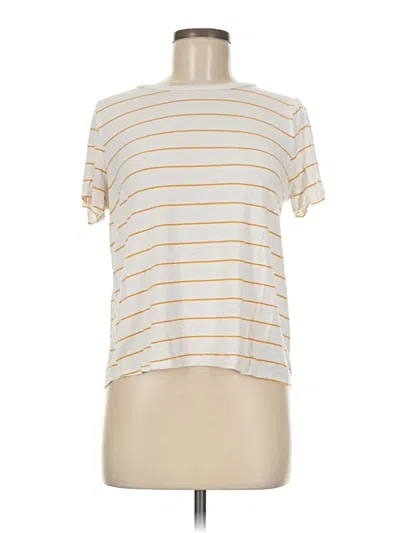 Pre-owned Green Envelope Short Sleeve T-shirt In White