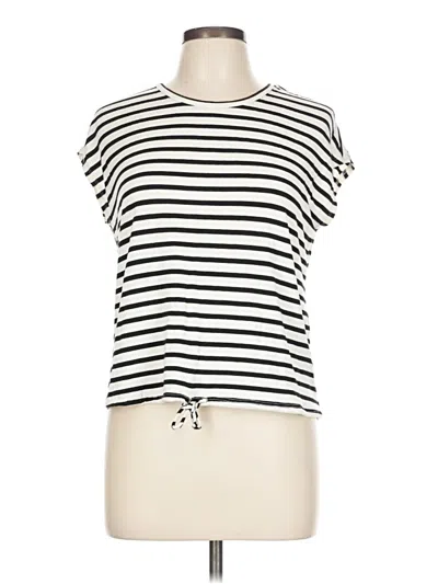 Pre-owned Green Envelope Short Sleeve T-shirt In White