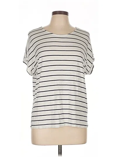 Pre-owned Green Envelope Short Sleeve T-shirt In White