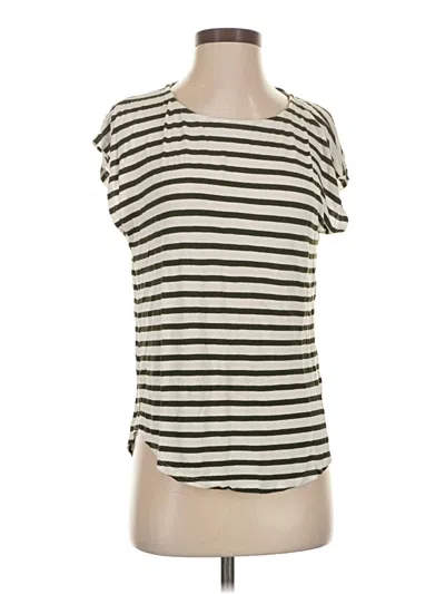 Pre-owned Green Envelope Short Sleeve T-shirt In White