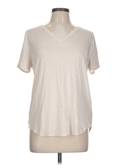 Pre-owned Green Envelope Short Sleeve T-shirt In White