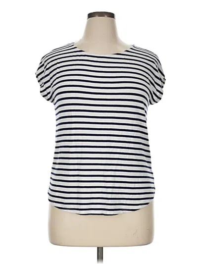 Pre-owned Green Envelope Short Sleeve T-shirt In White