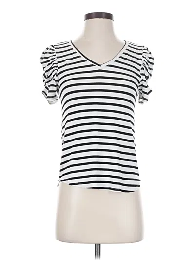 Pre-owned Green Envelope Short Sleeve T-shirt In White