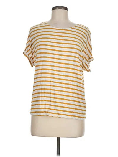 Pre-owned Green Envelope Short Sleeve T-shirt In Yellow