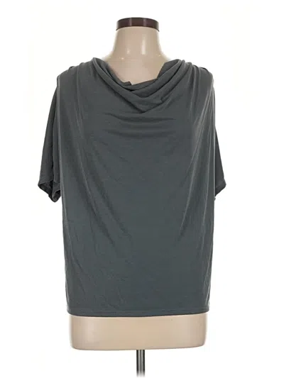 Pre-owned Green Envelope Short Sleeve Turtleneck In Gray