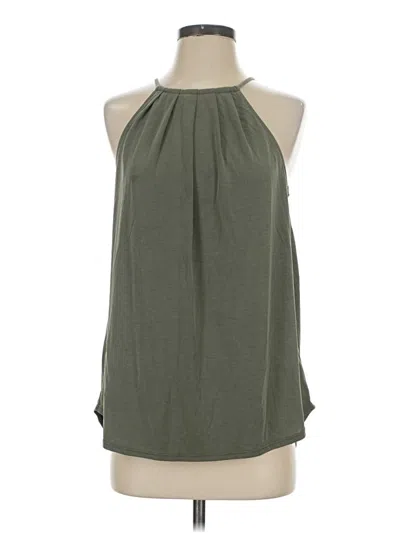 Pre-owned Green Envelope Sleeveless Blouse In Green