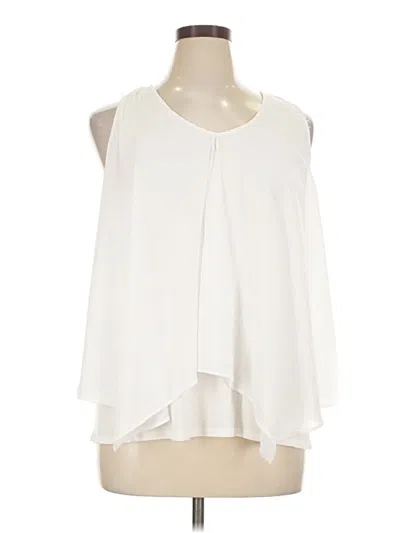 Pre-owned Green Envelope Sleeveless Blouse In Ivory