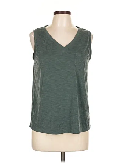 Pre-owned Green Envelope Sleeveless T-shirt In Green