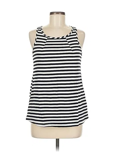 Pre-owned Green Envelope Sleeveless Top Black Halter Neckline Tops