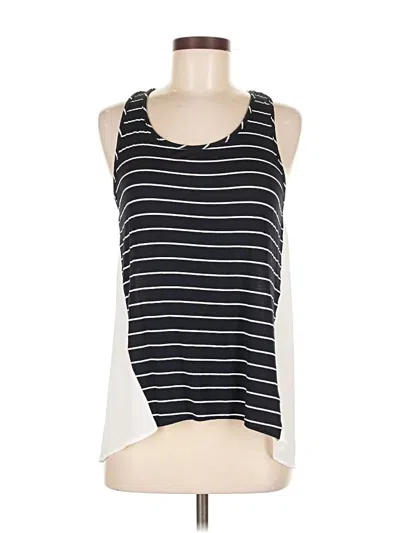 Pre-owned Green Envelope Sleeveless Top Black Halter Neckline Tops
