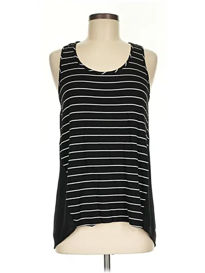 Pre-owned Green Envelope Sleeveless Top Black Scoop Neck Tops
