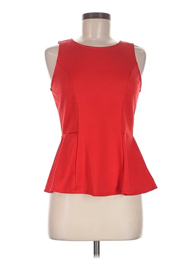 Green Envelope Sleeveless Top Red Halter Neckline Tops