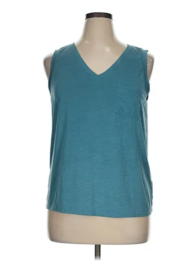 Pre-owned Green Envelope Sleeveless T-shirt In Blue
