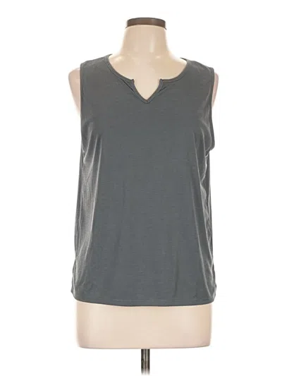 Pre-owned Green Envelope Sleeveless T-shirt In Gray