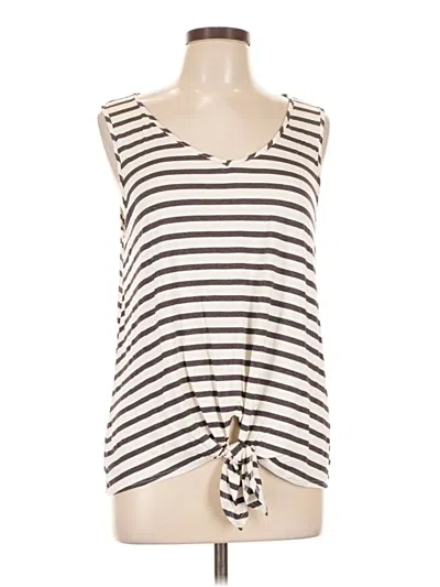 Green Envelope Sleeveless T-shirt In Ivory